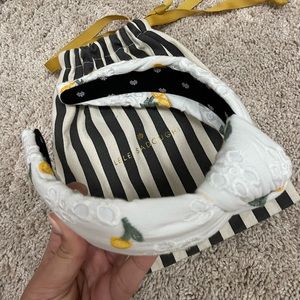 White eyelet lemon Lele sadoughi headband for women like new never worn